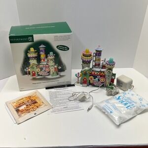 VTG Dept 56 North Pole Series Animated Yummy Gummy Gumdrop Factory 5656771 READ